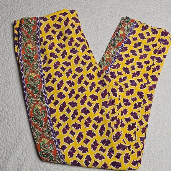 1552 Ralph Lauren Collection Simone Pleated Mulberry Silk Pants Size 2